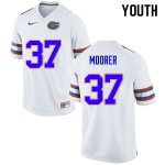 Youth Florida Gators #37 Patrick Moorer NCAA Nike White Authentic Stitched College Football Jersey FEU5262FZ